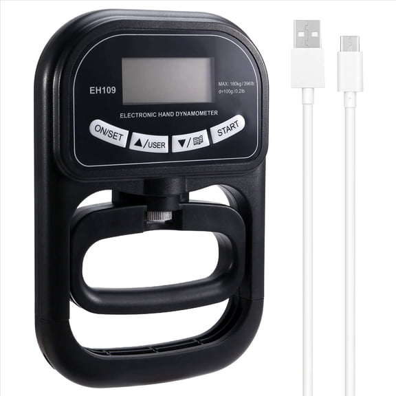 265 Lbs / 120Kgs Hand Dynamometer Grip Strength Trainer-Electronic Hand Grip Strength Tester Grip Strengthener