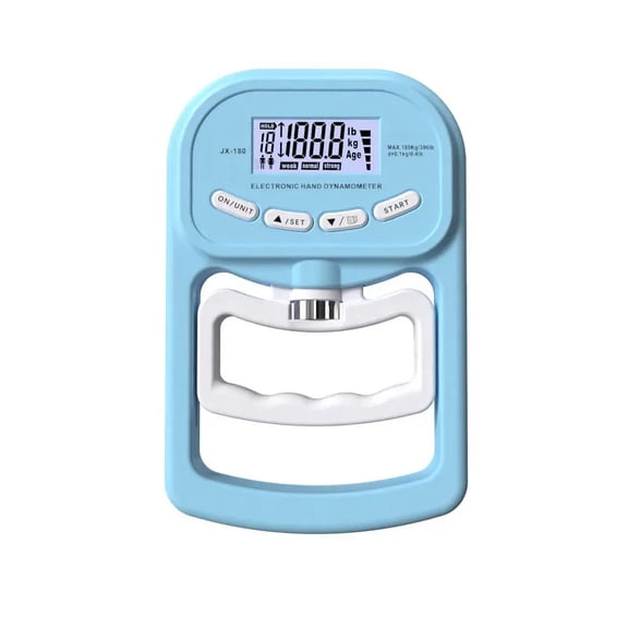265 Lbs Digital Handheld Dynamometer Grip Strength Trainer Electronic Tester Meter Meter USB LCD Screen Sports Home School