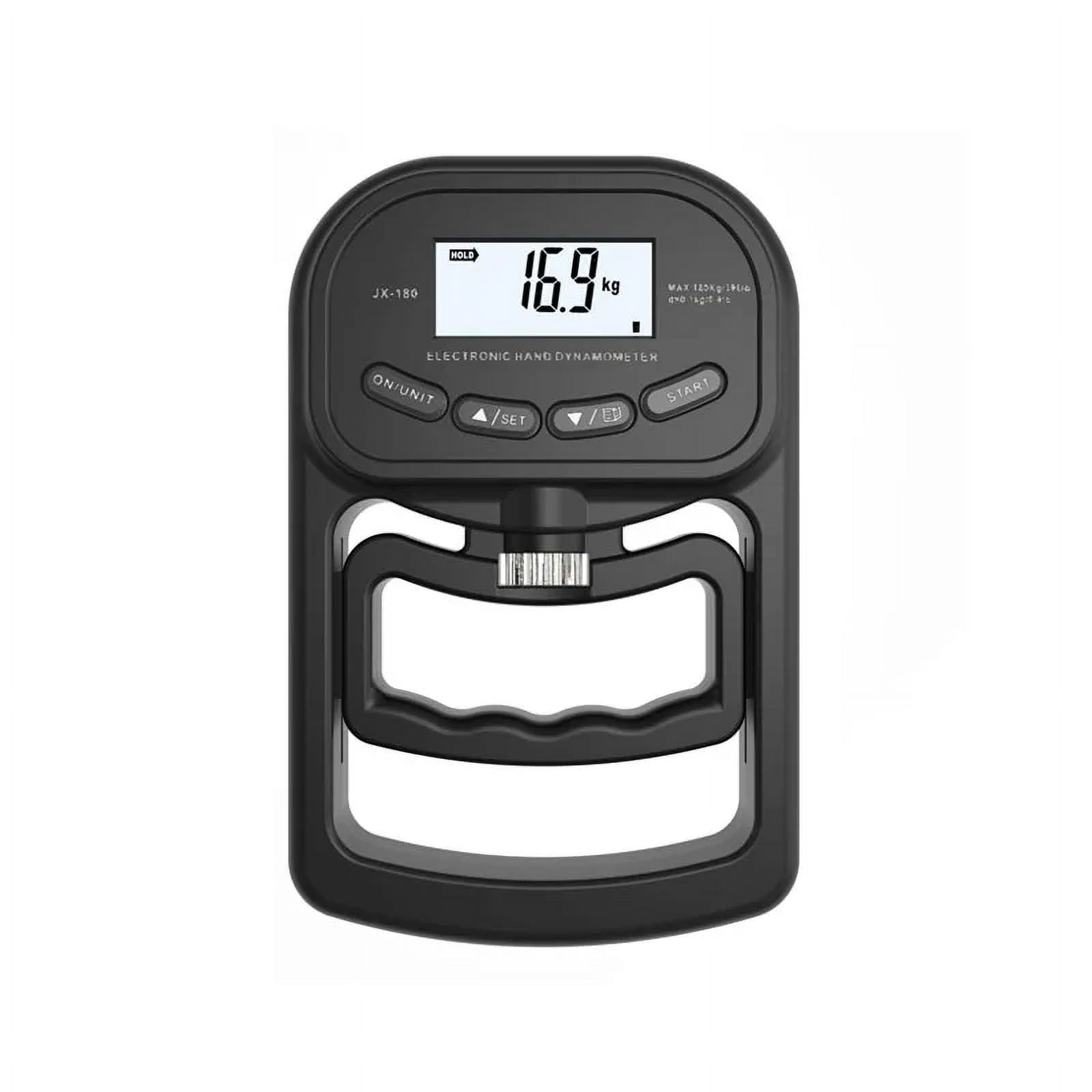 265 Lbs Digital Handheld Dynamometer Grip Strength Trainer Electronic Tester Meter Meter USB LCD Screen Sports Home School
