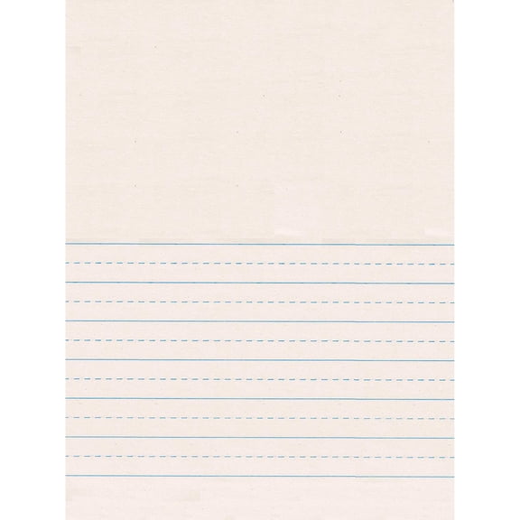 2650 Newsprint Handwriting Paper, Picture Story, 7/8" x 7/16" Ruled 9" x 12", Ruled Short, 500 Sheets