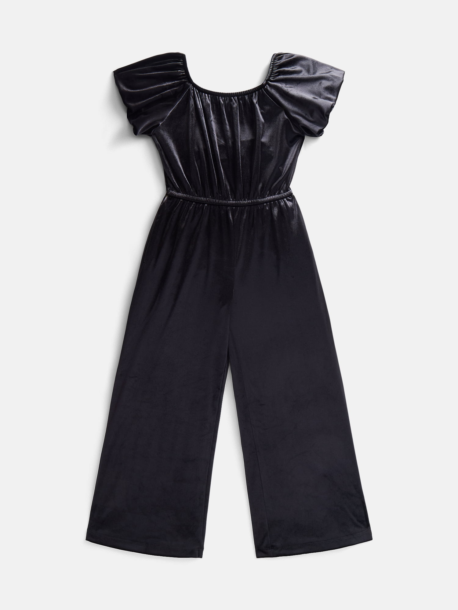 Wonder Nation Girls Velour Jumpsuit, Sizes 4-18