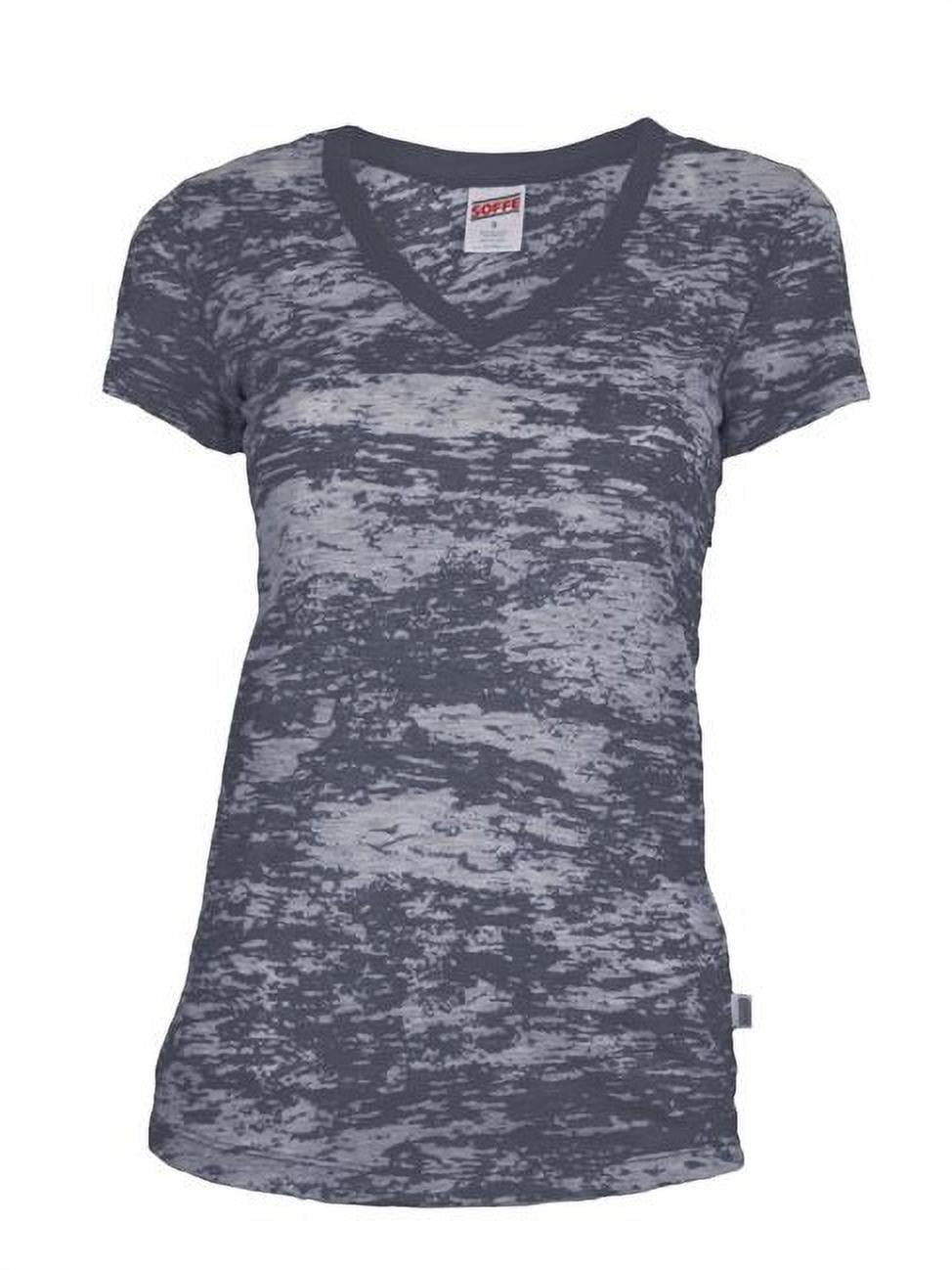 v neck burnout tee