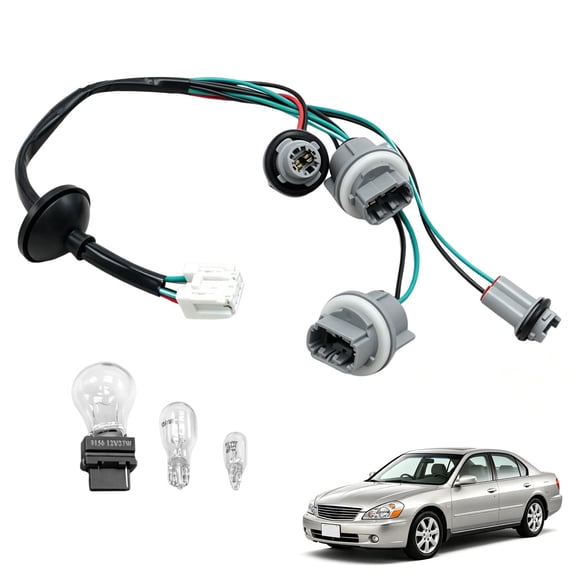 26551-8J000 Rear Taillight Lamp Socket Harness Fit for Nissan Altima 2002-2018 Bulb Connector Bulb Socket Harness Pigtail Taillight Wire Replace 265518J000