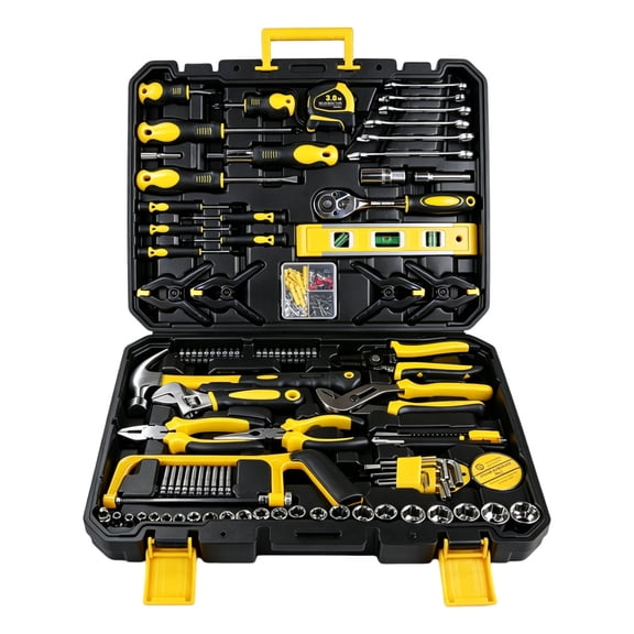 266-Piece Mechanics Tool Set with Durable Storage Case  Heavy Duty Hand Tool Kit for Home Repair, Garage, Car, Truck, DIY & Workshop  Includes Ratcheting Screwdriver, Combination Wrenches, Sockets