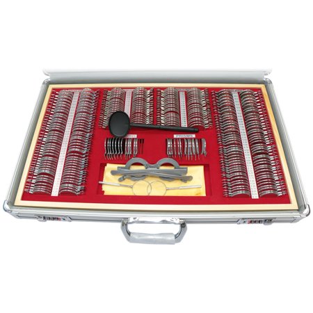 266-Piece Optical Trial Lens Set in Aluminum Box - Dustproof & Lockable Case - High Compatibility, Results - Convenient & Durable - Ideal for Professional Optometrists