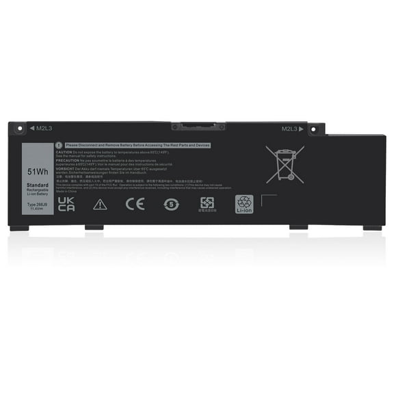 266J9 Laptop Battery Replacement for Dell G3 15 3500 3590 3790 G5 15 5500 SE 5505 P89F Inspiron 5490 INS 15PR-1545W 1548BR 1645W 1742BR 1742W Series 0415CG C9VNH 0PN1VN 0M4GWP 11.4V 51Wh