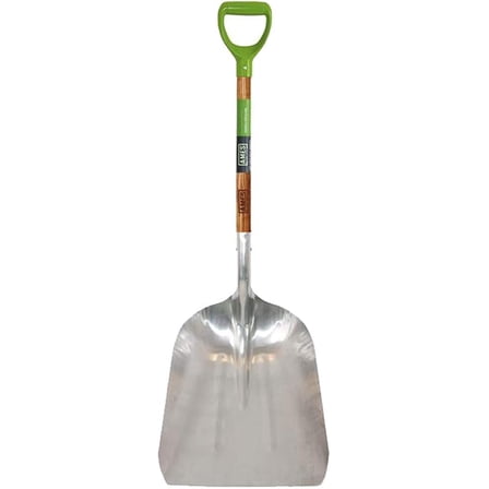 2672400#14 Aluminum Scoop with Hardwood Handle and D-Grip, 46-Inch