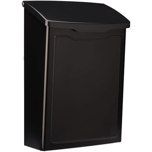 2681B Black Marina Wall Mount Mailbox, Small