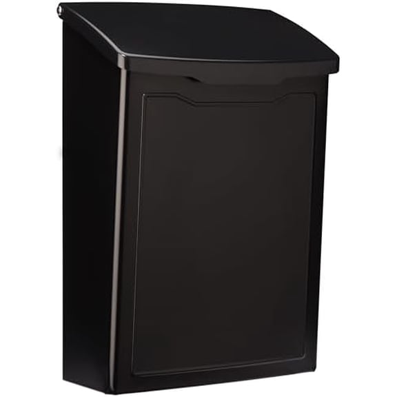 2681B Black Marina Wall Mount Mailbox, Small