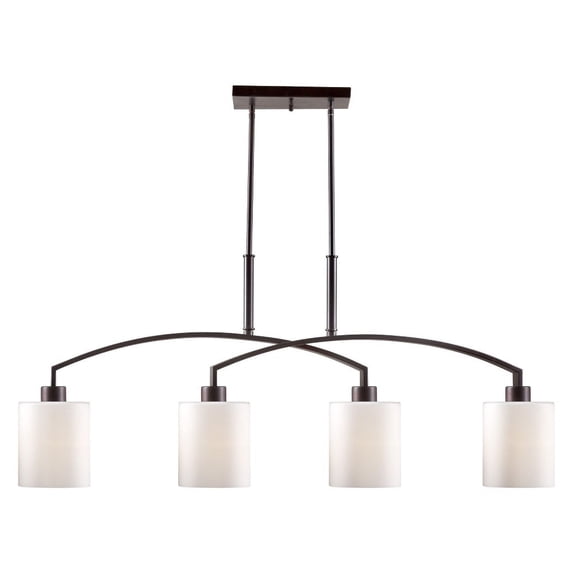2683-04-32-Forte Lighting-Shanti - 4 Light Island Pendant-18 Inches Tall and 7.75 Inches Wide-Antique Bronze Finish