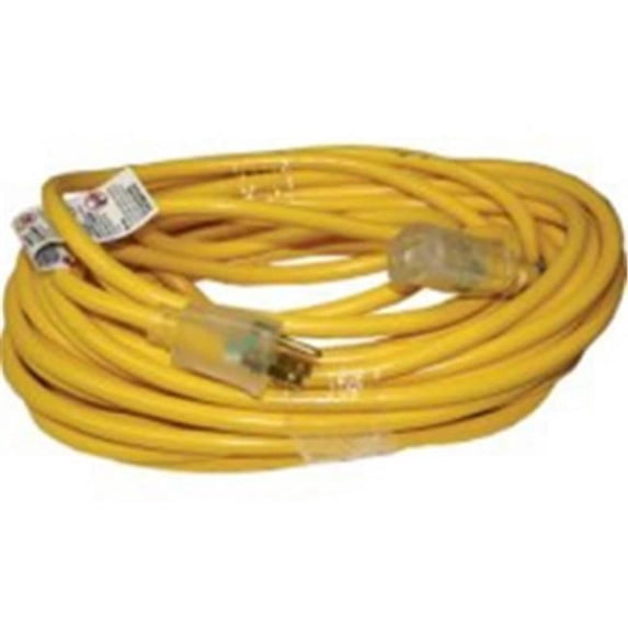 2687 10 by 3 Vinyl Outdoor Extension Cord with Lighted End - 25 ft.