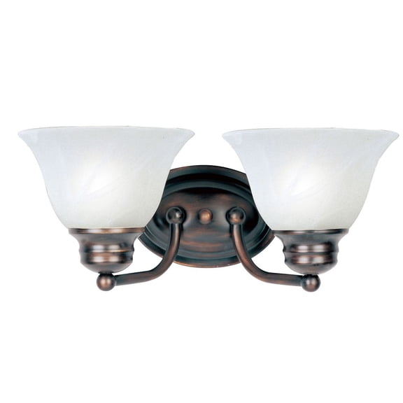 Maxim Lighting - Bath Vanity - Malaga-2 Light Bath Vanity in Transitional