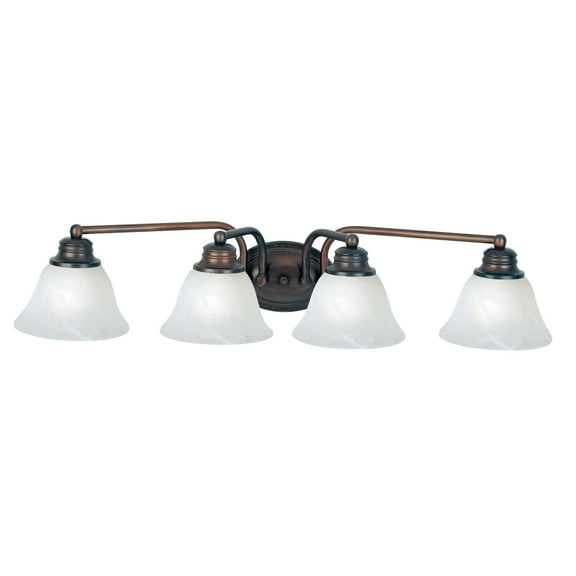 Maxim Lighting - Bath Vanity - Malaga-4 Light Bath Vanity in Transitional