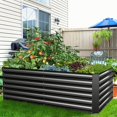 269Gal Galvanized Raised Garden Bed Outdoor Thickened Metal Planter