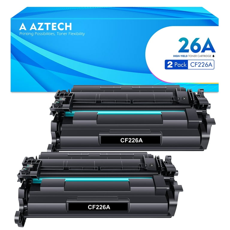 26A 26X Toner Cartridge Black 2-Pack Replacement for HP 26A CF226A 26X  CF226X HP Laserjet Pro M402 M426 M402n M402dn M402dw MFP M426fdw M426fdn  M426dw