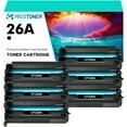 thumbnail image 1 of 26A Black Toner Cartridge 6-Pack Compatible for HP 26A CF226A 26X LaserJet Pro M402n M402dn M402dw MFP M426fdw M426fdn M426 M402 Printer, 1 of 6