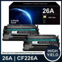 26A Toner Cartridge Replacement for HP 26A CF226A Toner Cartridge For HP MFP M426dw MFP M426m MFP M427dw M402-M403 (Black, 2-Pack)