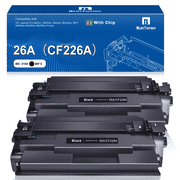 26A CF226A Black Toner Cartridge Compatible for HP 26A CF226A 26X CF226X for Laserjet Pro M402n M402dn M402dw MFP M426fdw M426dw Printer 2 Black