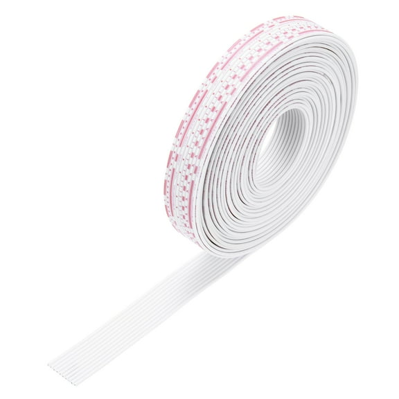 26AWG IDC Wire Flat Ribbon Cable 5 m/16.4ft Length 1.5mm Pitch 10Pin Red and White for JTAG / ISP Connecting
