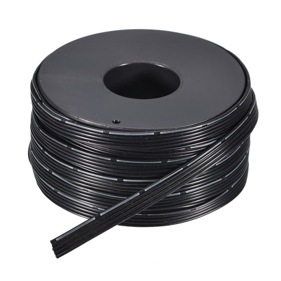 26AWG Silicone Ribbon Cable 5Pin 26 Gauge Flat Cable Silicone Wire 15m/50ft Black Stranded Tinned Copper Wire