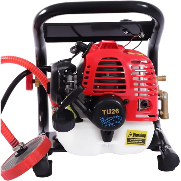 26CC High Sprayer, 2 Stroke 0.9HP Gas Portable Handheld Sprayer Spraying Machine with Large Capacity , Gas Blower Spraying Machine for Farm, Garden, Patio, Lawn