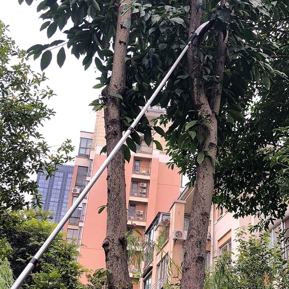 26FT Reach Pole Saws for Tree Trimming, Telescoping Extension Pruning Saw with 19 Detachable Blade