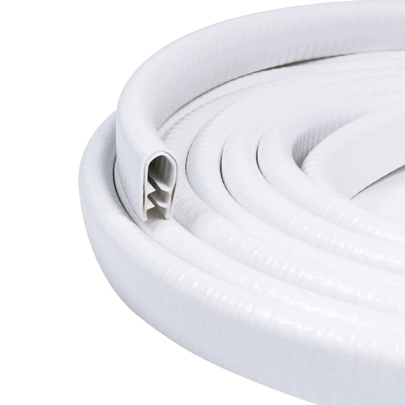 26Foot White PVC Rubber Weather Stripping Edge Trim for Car Door Sealing