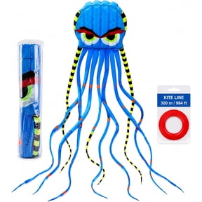 26Ft Sky Octopus Kite Large Giant Kites for Adults Beach Parafoil Big Huge Cool Extra 3D Ultra Funs Foil with 1000d String Park Outdoor Fun Trip Great Gift to Build 