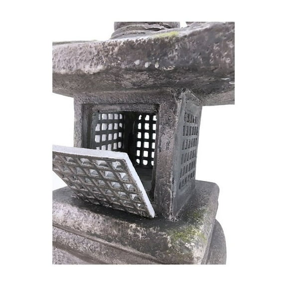 26IN GREY STONE LANTERN