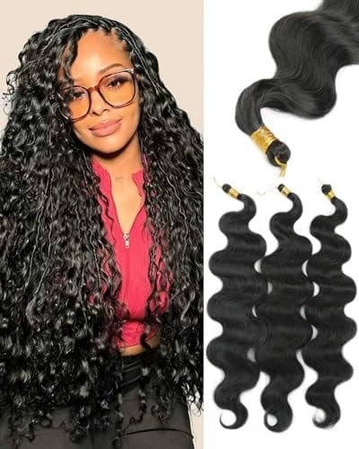 26Inch Wave Braiding Hair for Boho Box Braids Crochet Hair 3 Pack Pre — free download