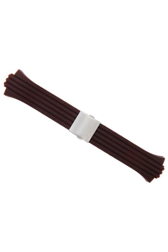 26MM 13MM RUBBER DIVER STRAP BAND FOR ORIS TT2 WILLIAM F1 40.5MM CASE BROWN