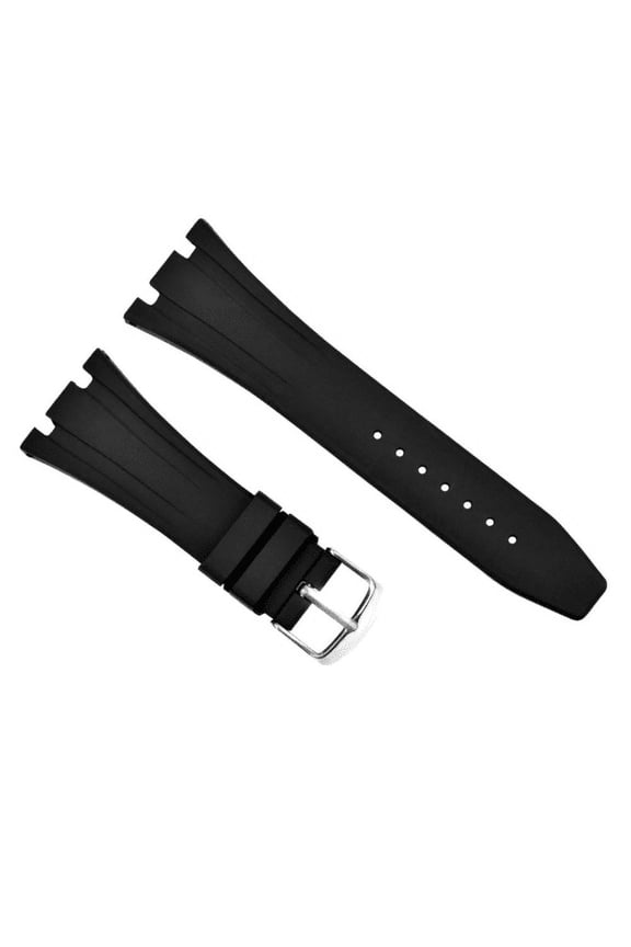 26MM AP RUBBER BAND STRAP FOR AUDEMARS PIGUET ROYAL OAK OFFSHORE 15300 15400 BLK