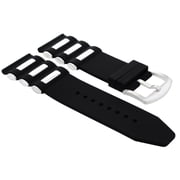 26MM SILICON RUBBER DIVER BAND STRAP FOR INVICTA 12400 1548 SEA HUNTER BLACK