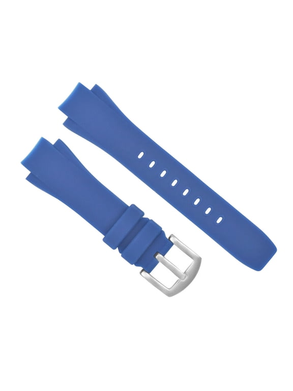 24MM RUBBER BAND STRAP FOR IWC AQUATIMER 3719, 371918 WATCH FAMILY CHRONO BLUE