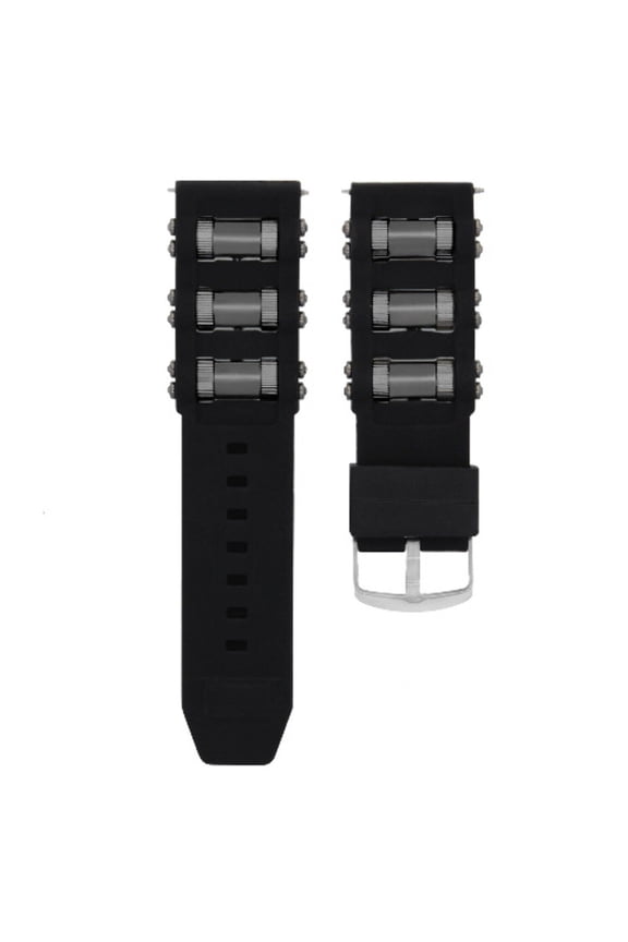 26MM RUBBER DIVER WATCH BAND STRAP FOR INVICTA 1201 1805 1845 1959 18202 BLACK