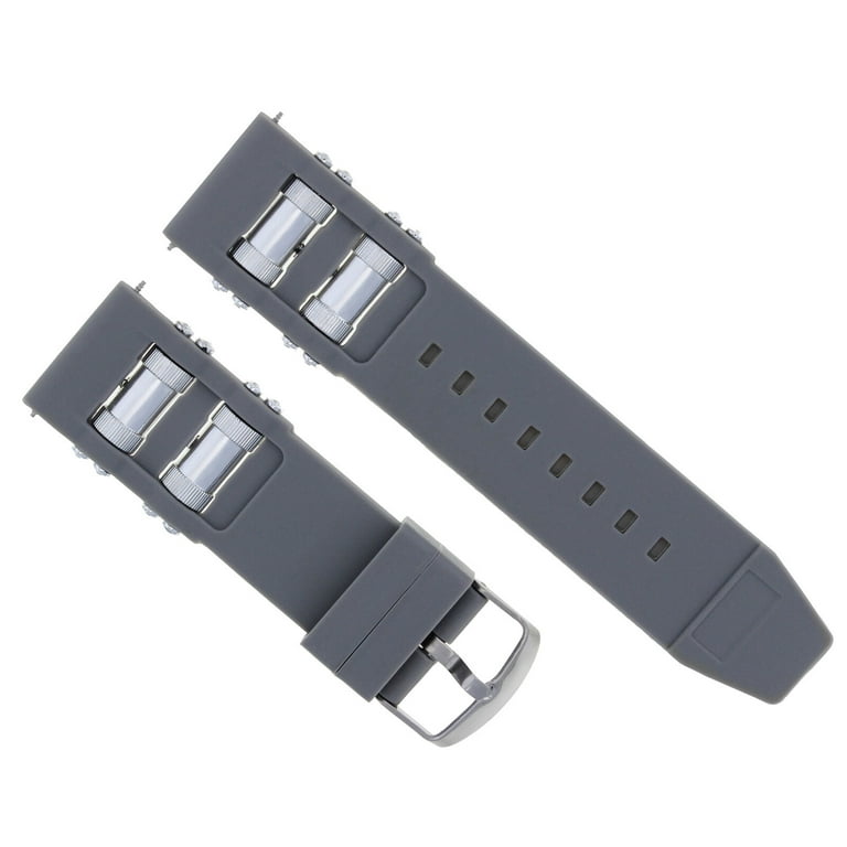 26MM RUBBER WATCH BAND STRAP FOR INVICTA RUSSIAN DIVER 1201 1805 1845 1959 GREY