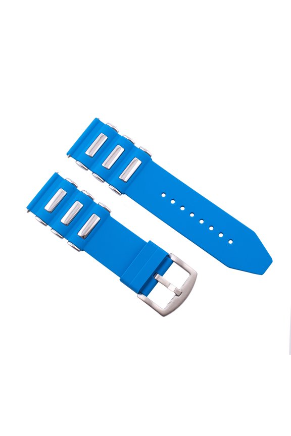 26MM SILICONE RUBBER DIVER BAND STRAP FOR INVICTA EXCURSION 18202 WATCH L/BLUE