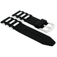 thumbnail image 1 of 26MM SILICONE RUBBER DIVER BAND STRAP FOR SWISS LEGEND MILITARE 6611 BLACK, 1 of 2