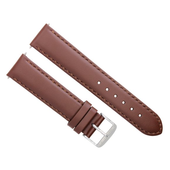 26MM SMOOTH LEATHER STRAP BAND FOR BREITLING NAVITIMER BENTLEY WATCH LIGHT BROWN