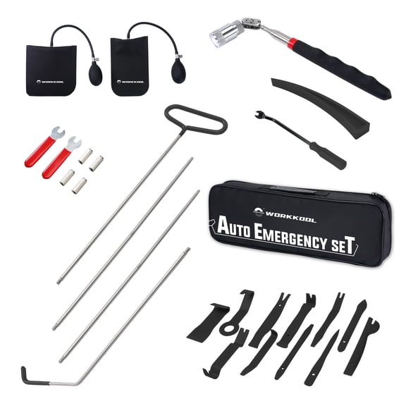 WORKKOOL Car Tool Kit CT-26 26-Piece Puller Set with Air Wedge and Magnetic Pickup Tool