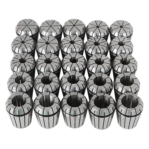26PCS ER32 Spring Collet Set 1/16Inch-25/32Inch Lathe Chuck Tool with for CNC Milling Lathe Tool
