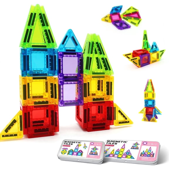 26PCS Mini Colorful Assembling Blocks Travel Set With Iron Storage Box, Lightweight Portable Leisure Play Toys For Outdoor Trip And Daily Indoor Pastime