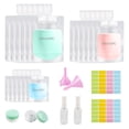 thumbnail image 1 of 26PCS Travel Toiletry Pouches Refillable, Travel Empty Squeeze Pouches, TSA Approved Stand Up Pouch with Spray Bottle, Sample Pot, Travel Containers for Toiletries Cosmetic Lotion, 1 of 6