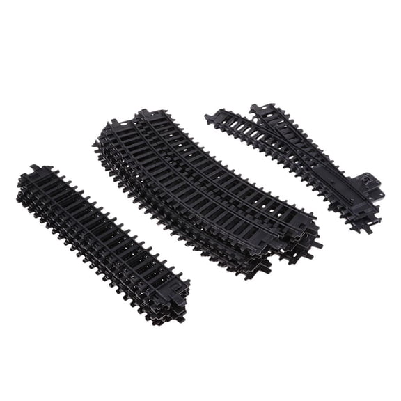 26Pcs 1/87 HO Model Train Straight+Switch Left+Oval for Kids Christmas Gift