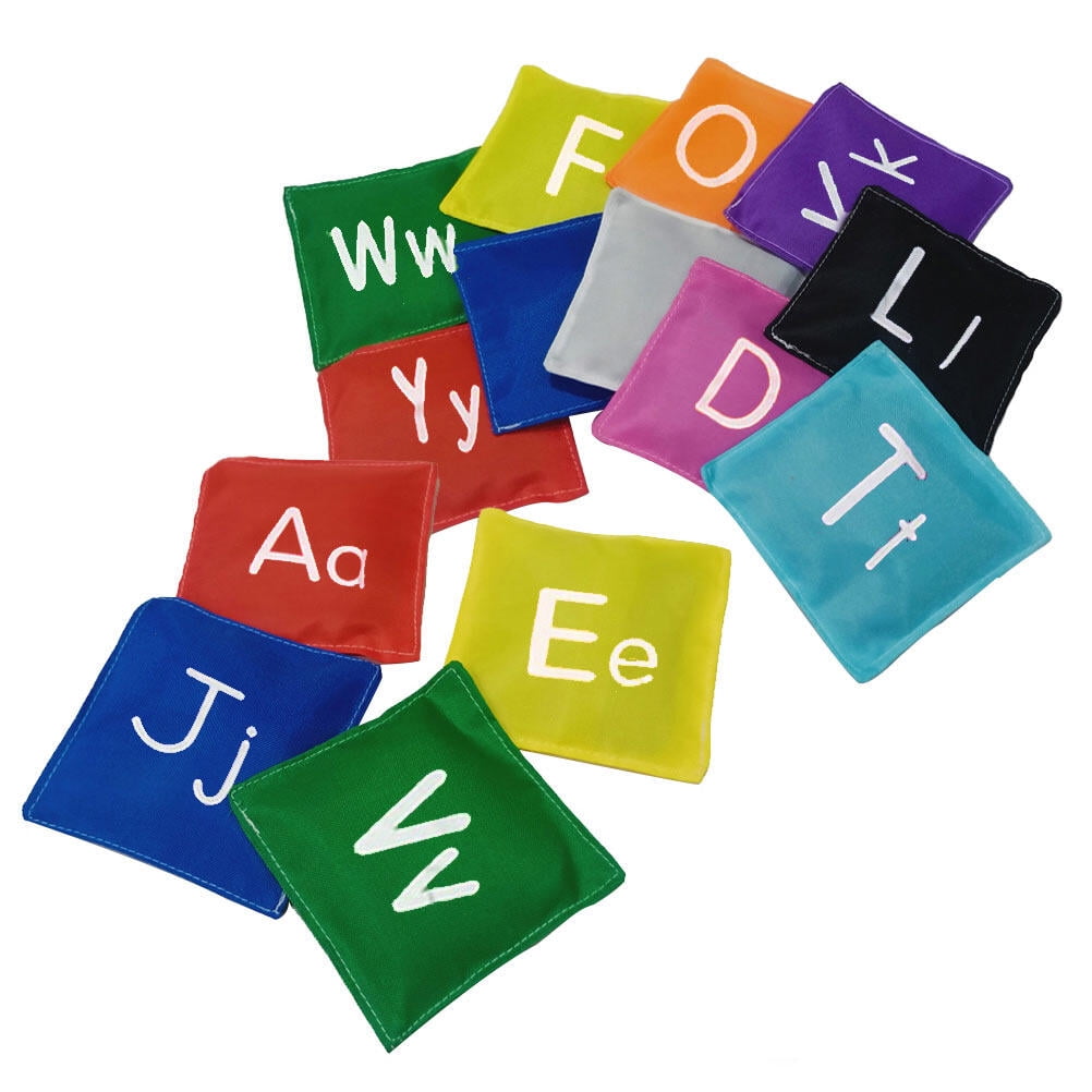 26Pcs Alphabet Bean Bags English Word Tossing Bags Learning Activities