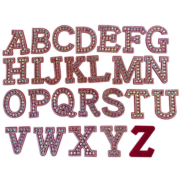 Rhinestone Letters Clothing, Letters Stickers Clothes