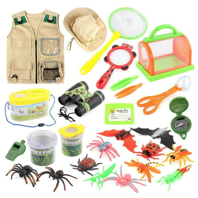 26Pcs Kids Outdoor Explorer Kit Bug Catching Kit Adventure Toys