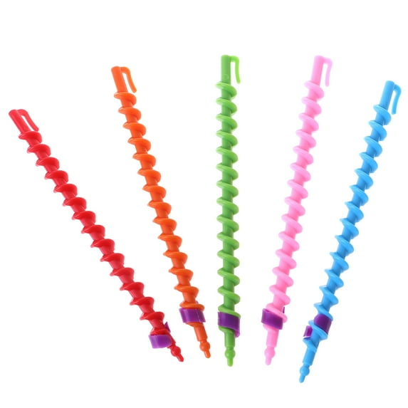 ✪ 26Pcs Long Plastic Styling Barber Salon Tool Hairdressing Spiral Hair Perm Rod