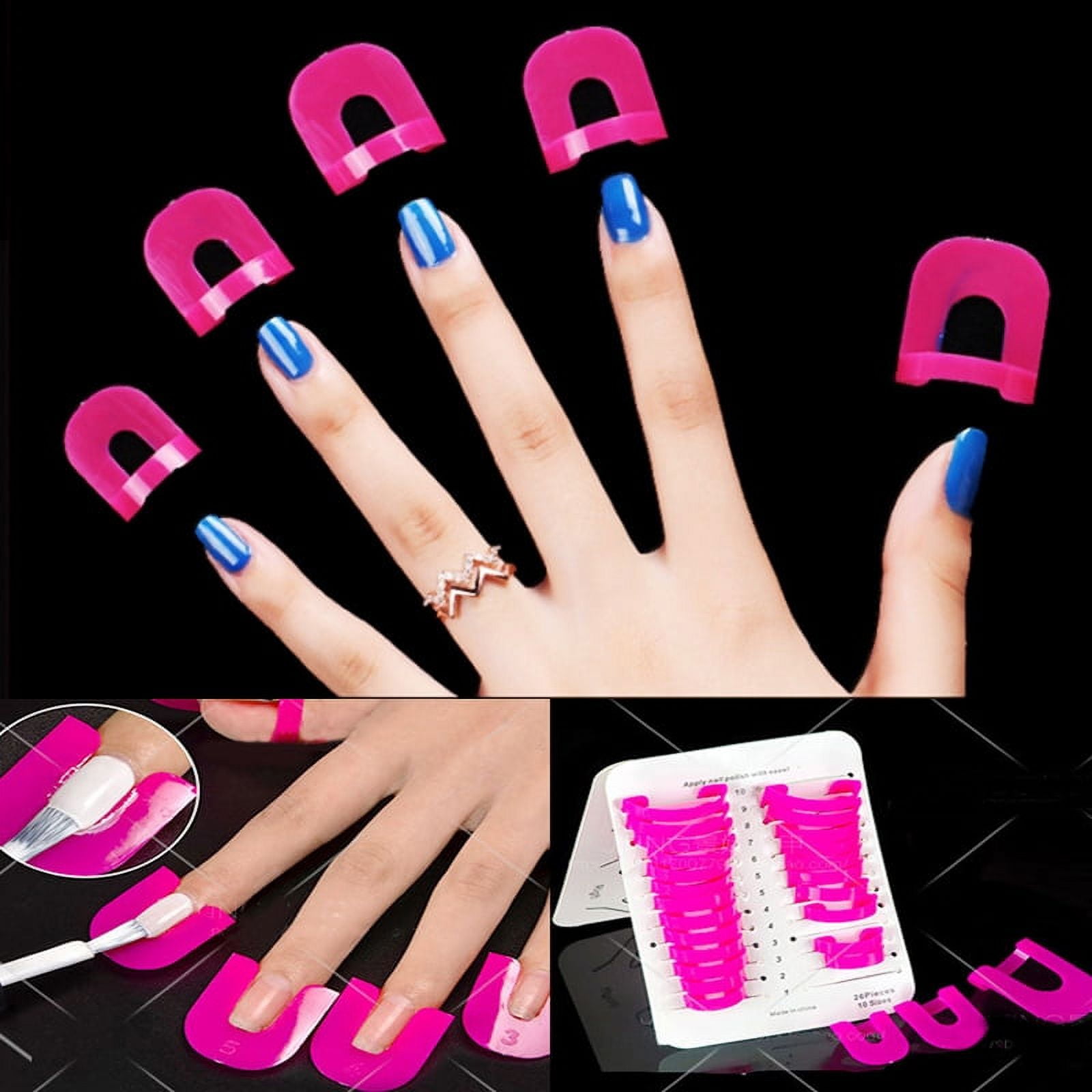 26Pcs Manicure Finger Nail Polish Protector Cover Keep Nail Polish From