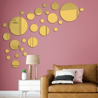 Self Adhesive Mirror Adhesive Mirror Tiles 2MM Thick Acrylic Stick On Wall  Mirrors Sheets Removable Mirror Stickers for Home Decoration 